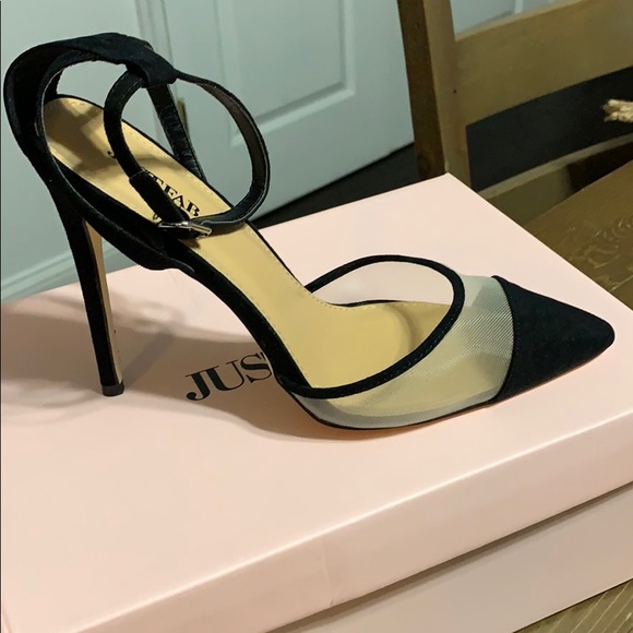 JustFab Shoes - Black heels with ankle strap. New JustFab Shoes - Black heels with ankle strap. New